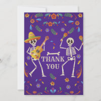 Crâne de la fête mexicaine Cinco de Mayo merci