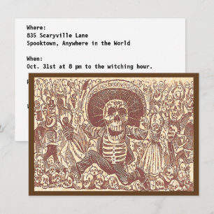 Invitation Crâne de Oaxaca, La Calavera Oaxaqueña