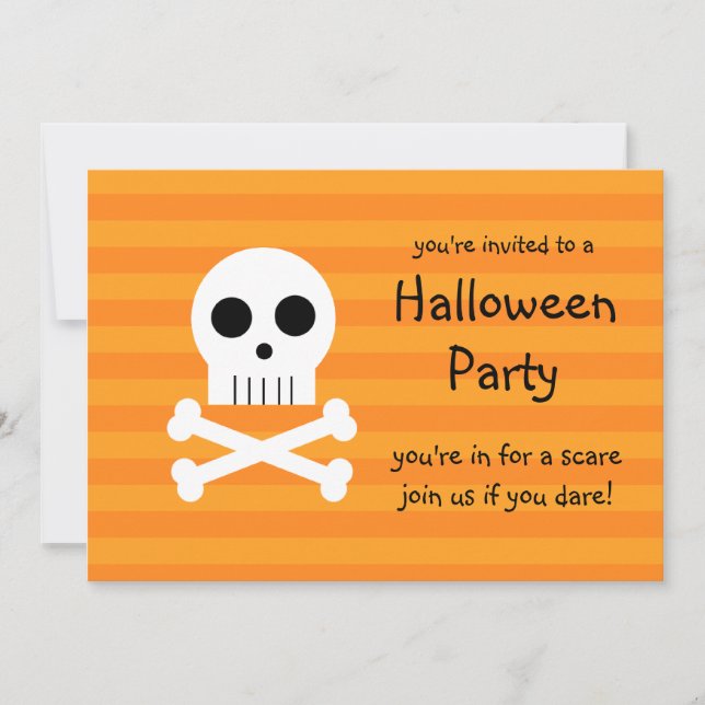 Invitation Crâne de pirate d'invitations de partie de (Devant)