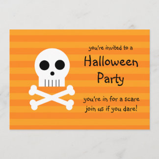Invitation Crâne de pirate d'invitations de partie de