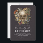Invitation Crâne des années 20 Floral 30th Birthday Party<br><div class="desc">Crâne des années 20 Floral Mushroom Botanical 30th Birthday Party</div>
