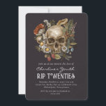 Invitation Crâne des années 20 Floral 30th Birthday Party<br><div class="desc">Crâne des années 20 Floral Mushroom Botanical 30th Birthday Party</div>