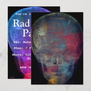 Invitation Crâne humain Abstrait