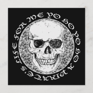 Invitation crâne pirate