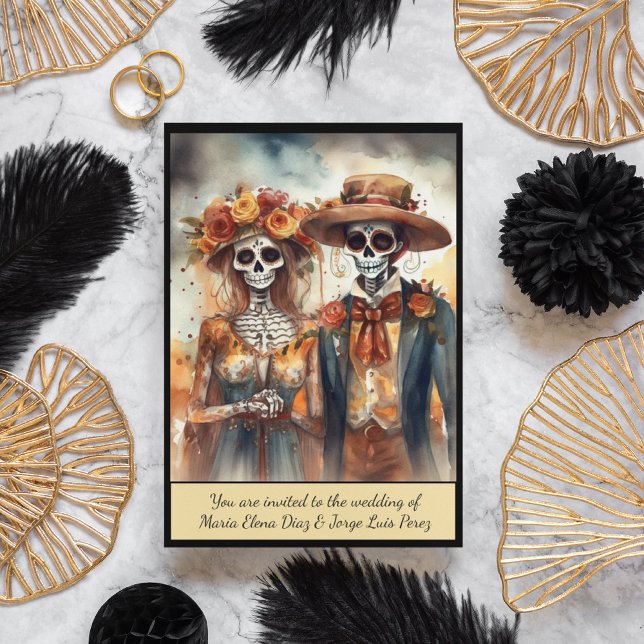 Invitation Crâne sucre, chérie, personnalisé (Créateur téléchargé)