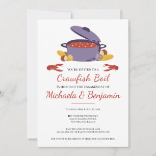 Invitation Crawfish Boil Couples de douche