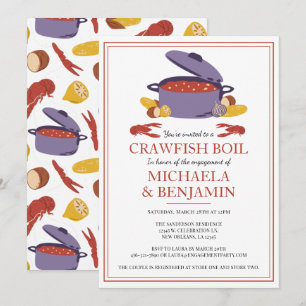 Invitation Crawfish Boil Couples de douche