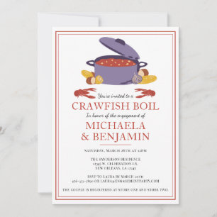 Invitation Crawfish Boil Couples de douche