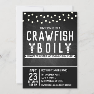 Invitation Crawfish Boil Couples de douche