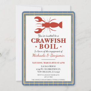 Invitation Crawfish Boil Couples de douche
