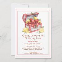 Crayfish & Lemon Treasure Chest Anniversaire