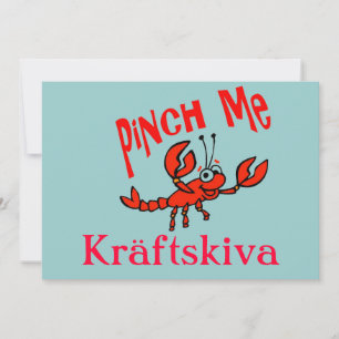 Invitation Crayfish Party, Kräftskiva, Scandinavie