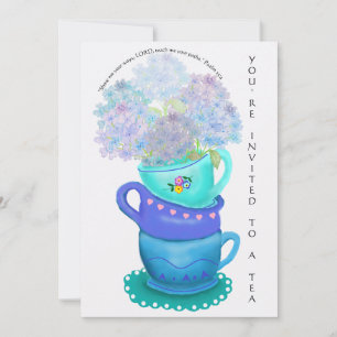 Invitation Crayon Chic Couleur Hydrangea Teups Floral