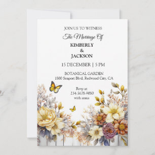 Invitation Création Florale Élégante