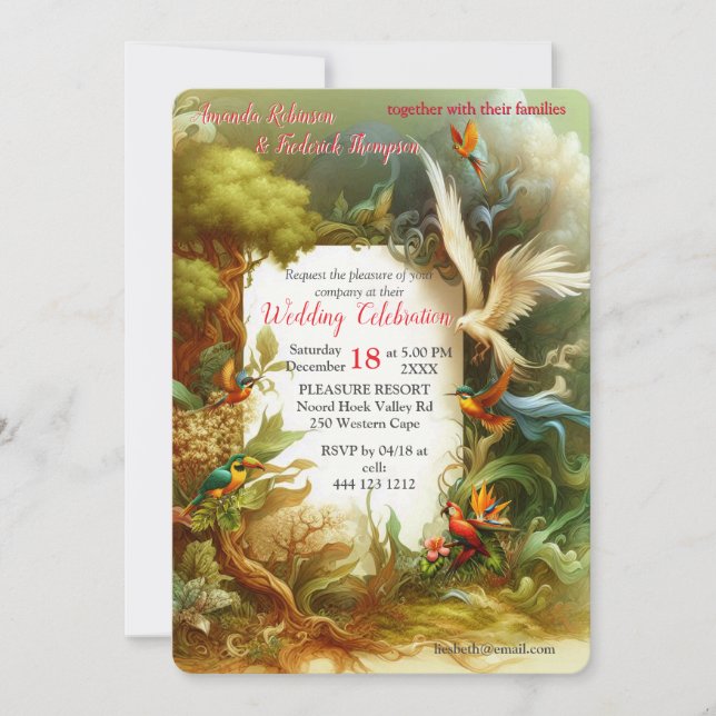 Invitation Créations Fantastiques Magiques Enchantées  (Devant)