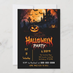 Invitation créative pour une soirée d'Halloween ef