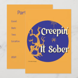 Invitation Creepin’ It Sober | Soirée d'Halloween Sobre