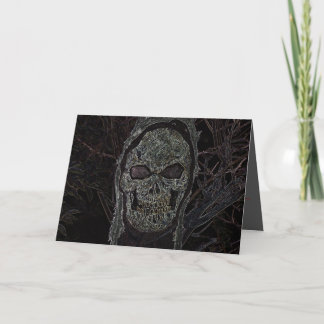 Invitation Creepy Skull Party Invite