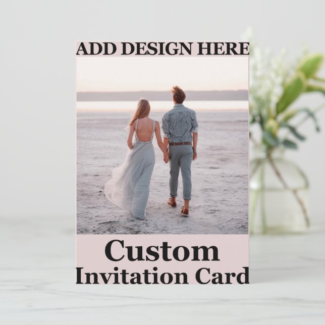 Invitation créer votre personnalisation unique (Debout devant)