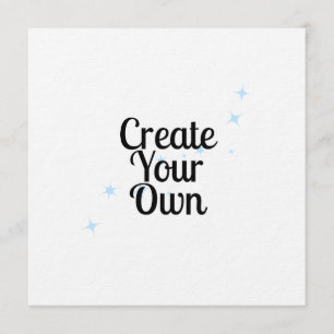 Invitation Créez le Vôtre