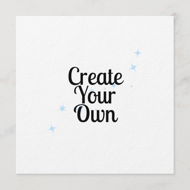 Invitation Créez les vôtres (Devant)