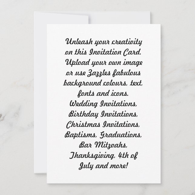 Invitation Créez vos propres annonces de célébration/ (Devant)