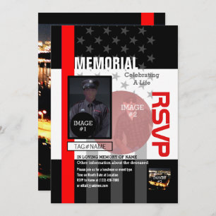 Invitation Créez vos propres avec 4 images et 12 lignes de