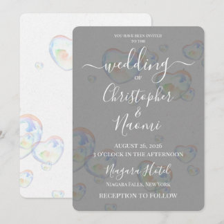 Invitation Créez Vos Propres Cœurs De Verre Blanc Mariage
