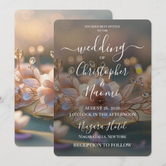 Invitation Créez Vos Propres Fleurs Bijoutées de Mariage