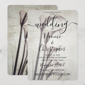 Invitation Créez vos propres fleurs de lys d'appel de mariage