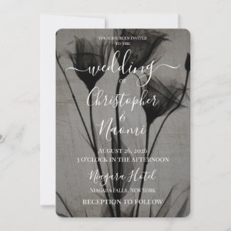 Invitation Créez Vos Propres Fleurs de Rayons X Vintage Sombr