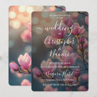 Invitation Créez vos propres fleurs roses et lumières