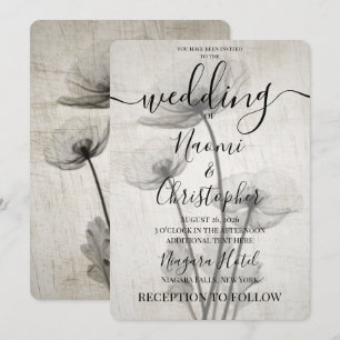 Invitation Créez Vos Propres Jolies Fleurs de Mariage aux Ray