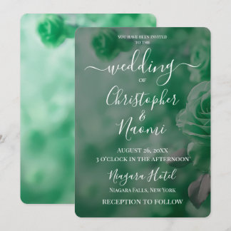 Invitation Créez vos propres roses vertes