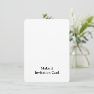 Invitation Créez votre 4,5" x 6,25" arrondi personnalisé