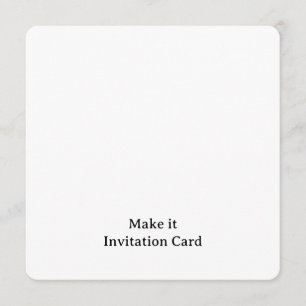 Invitation Créez votre 5,25" x 5,25" arrondi personnalisé