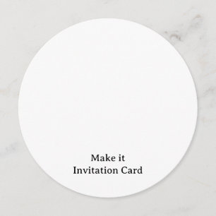 Invitation Créez votre cercle personnalisé de 5,25" x 5,25"