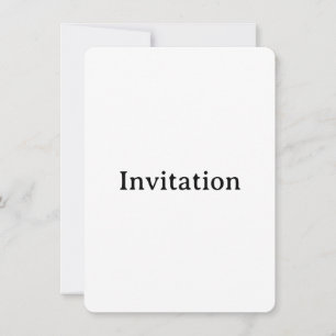 Invitation Créez Votre Propre 4,5" x 6,25" Arrondi Simple Per
