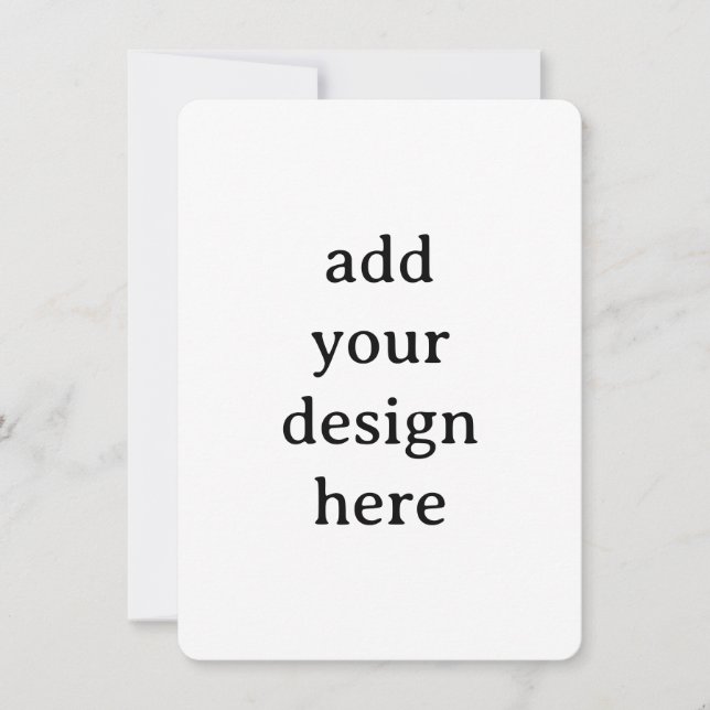 Invitation Créez Votre Propre 4,5" x 6,25" Arrondi Simple Per (Devant)