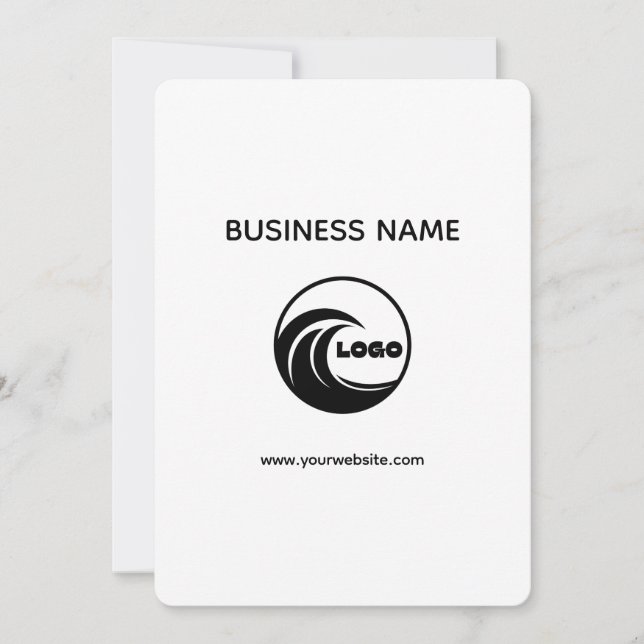 Invitation Créez votre propre 5" x 7" simple et professionnel (Devant)