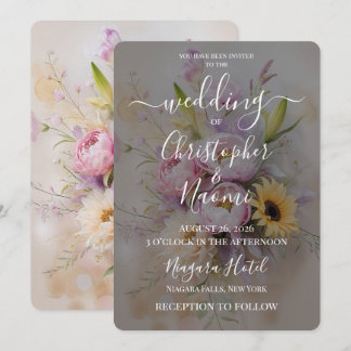 Invitation Créez Votre Propre Bouquet De Mariage Champêtre