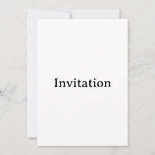 Invitation Créez Votre Propre Carré Personnalisé Simple 5" x