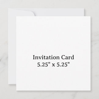 Invitation créez votre propre carré simple de 5,25" x 5,25"