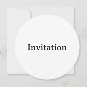Invitation Créez Votre Propre Cercle Personnalisé Simple 5,25