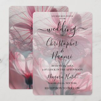 Invitation Créez votre propre closeuse Fleur Rose personnalis