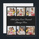 Invitation Créez Votre Propre Collage De 6 Photos Ajoutez Vot<br><div class="desc">Créez votre propre collage de 6 photos pour Noël, les anniversaires, les mariages, les anniversaires de mariage, les remises de diplômes, la fête des pères, la fête des mères ou toute autre occasion spéciale, avec notre outil de conception facile à utiliser. Ajoutez vos photos préférées d'amis, de famille, de vacances,...</div>