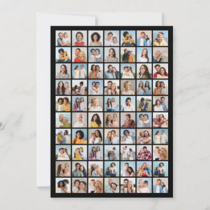 Invitation Créez votre propre collage de 70 photos