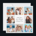 Invitation Créez votre propre collage de 8 photos Ajoutez vot<br><div class="desc">Créez votre propre collage de 8 photos pour Noël, les anniversaires, les mariages, les anniversaires de mariage, les remises de diplômes, la fête des Pères, la fête des Mères ou toute autre occasion spéciale, avec notre outil de conception facile à utiliser. Ajoutez vos photos préférées d'amis, de famille, de vacances,...</div>