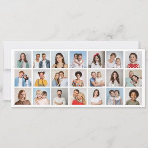 Invitation Créez votre propre collage photo 21 modifiable cou