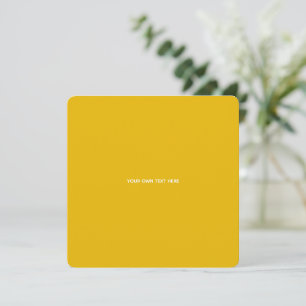 Invitation Créez Votre Propre Conception Personnalisée Jaune